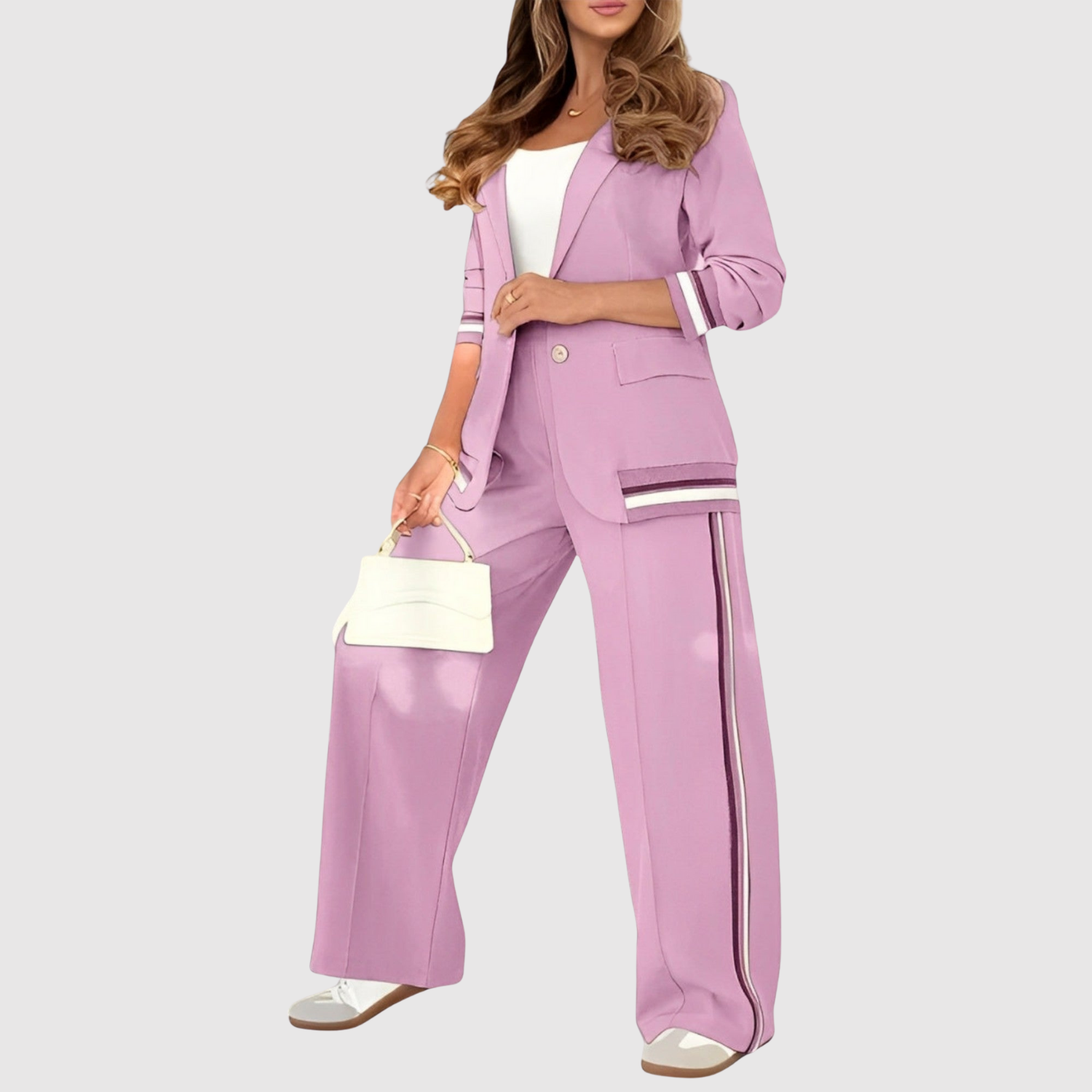 Natálie – Nowoczesny kombinezon ze sportowymi detalami