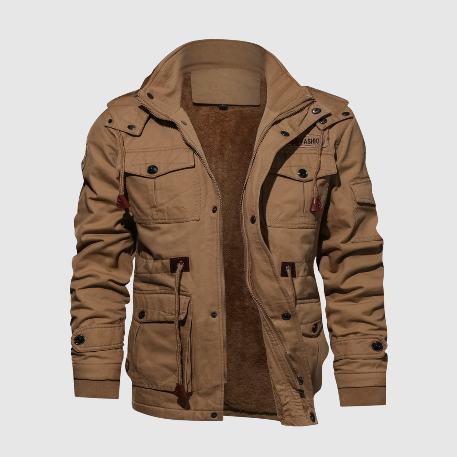 Marek – Męska kurtka z kieszeniami i ciepłą podszewką