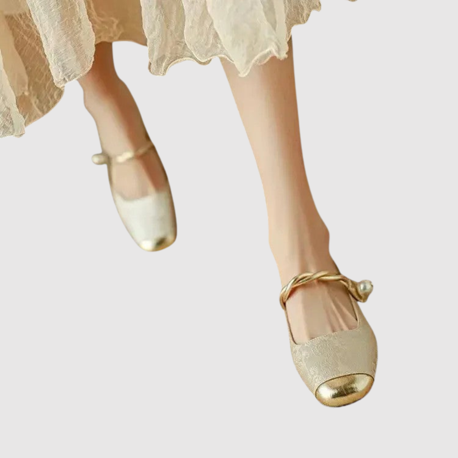 Greta – Baletki z metalicznym akcentem