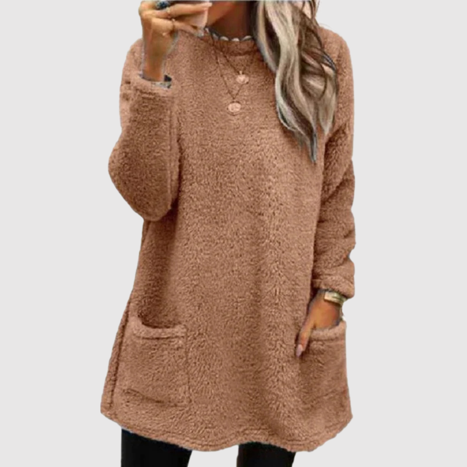 Nora – Długa bluza z miękkim fleecem