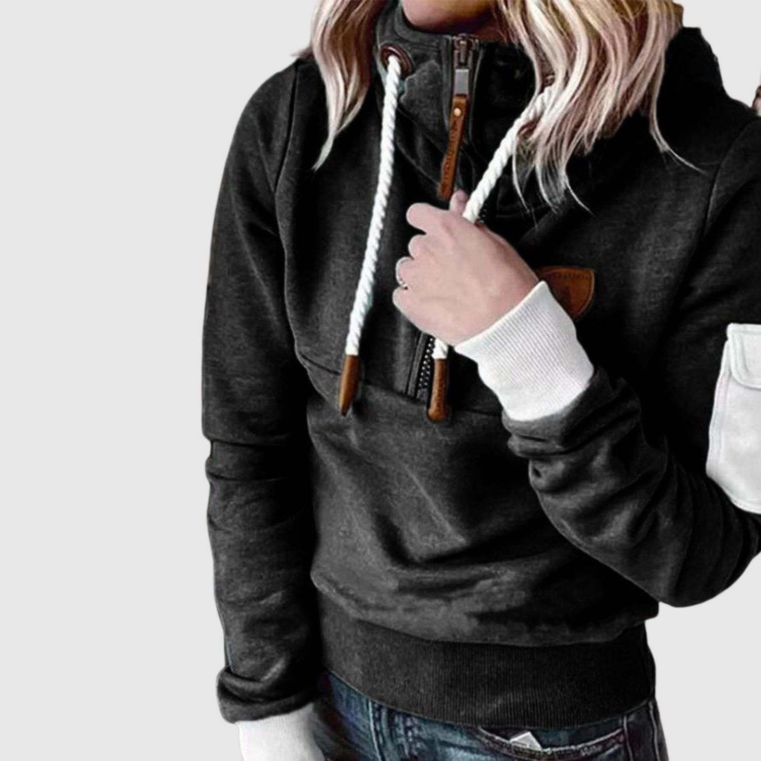 Nina – Wygodna sportowo-elegancka bluza z kapturem