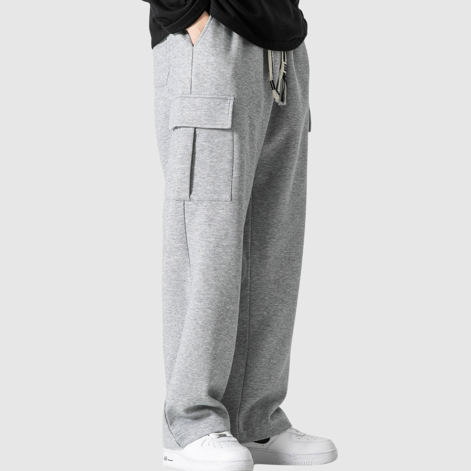 Denis – Oversize treningowe spodnie o luźnym kroju