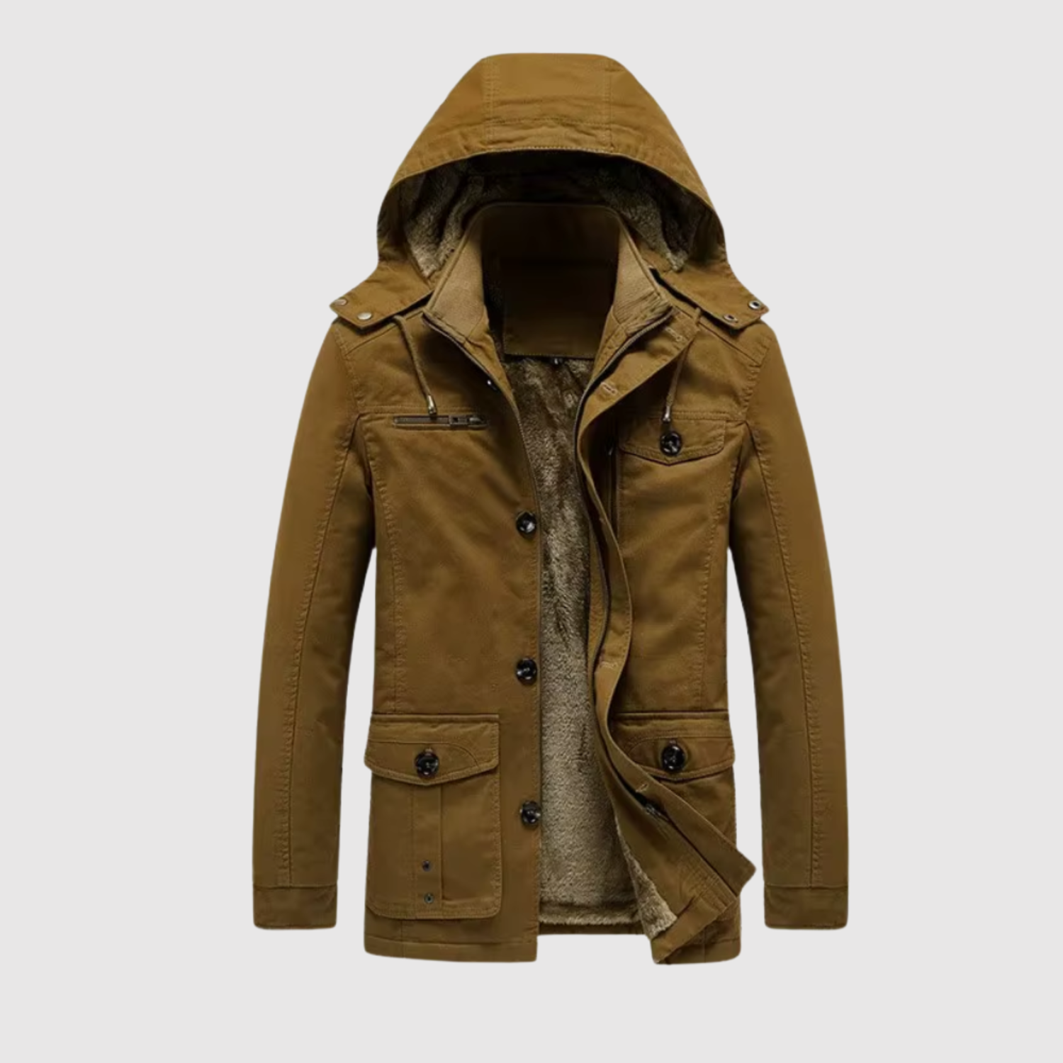 Marek – Elegancka zimowa kurtka z wełnianą podszewką