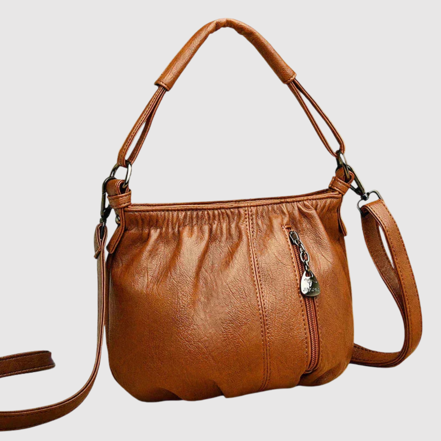 Lena – Klasyczna torba na ramię z miękkimi fałdami