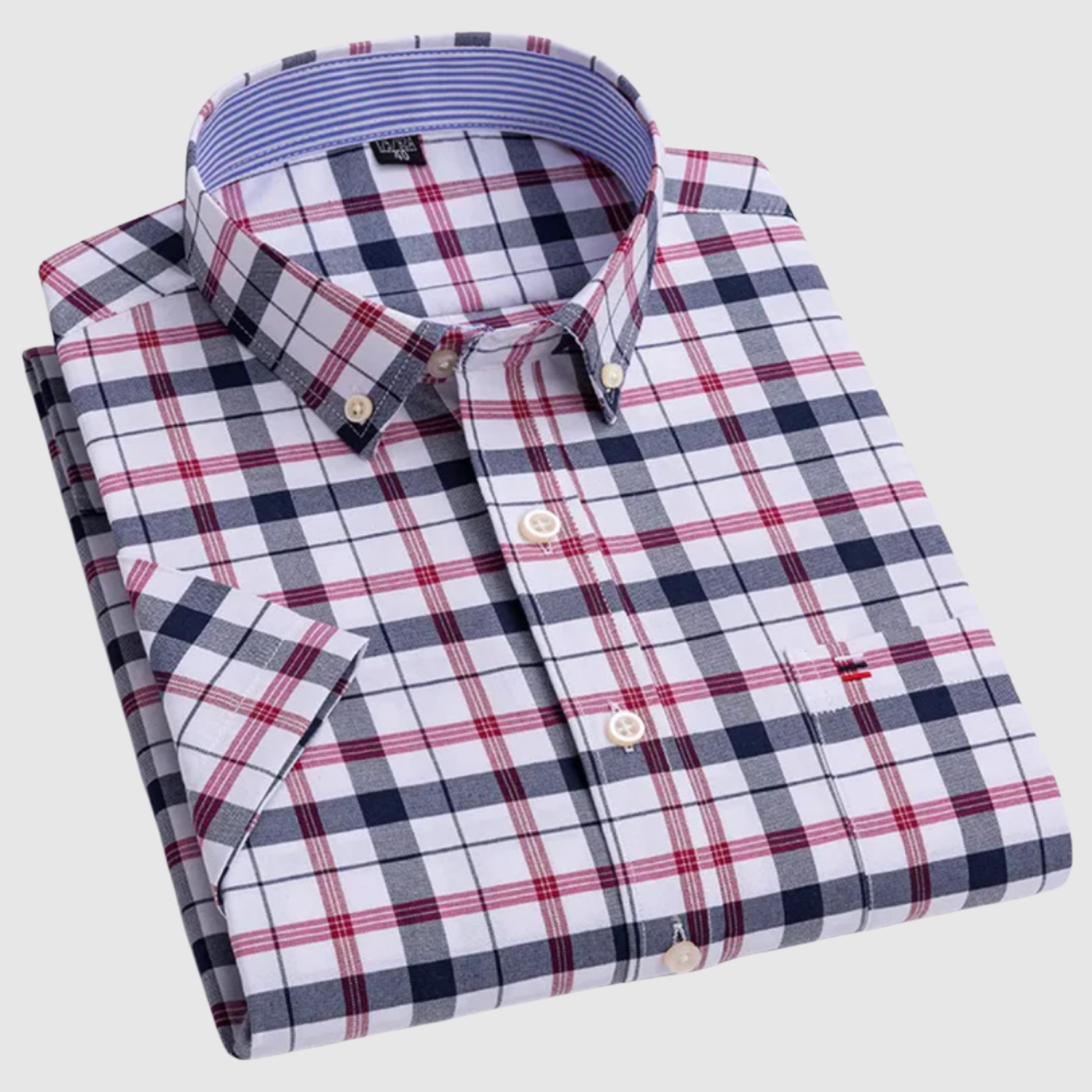 Adrian - Klasyczna koszula z nadrukiem z bawełny