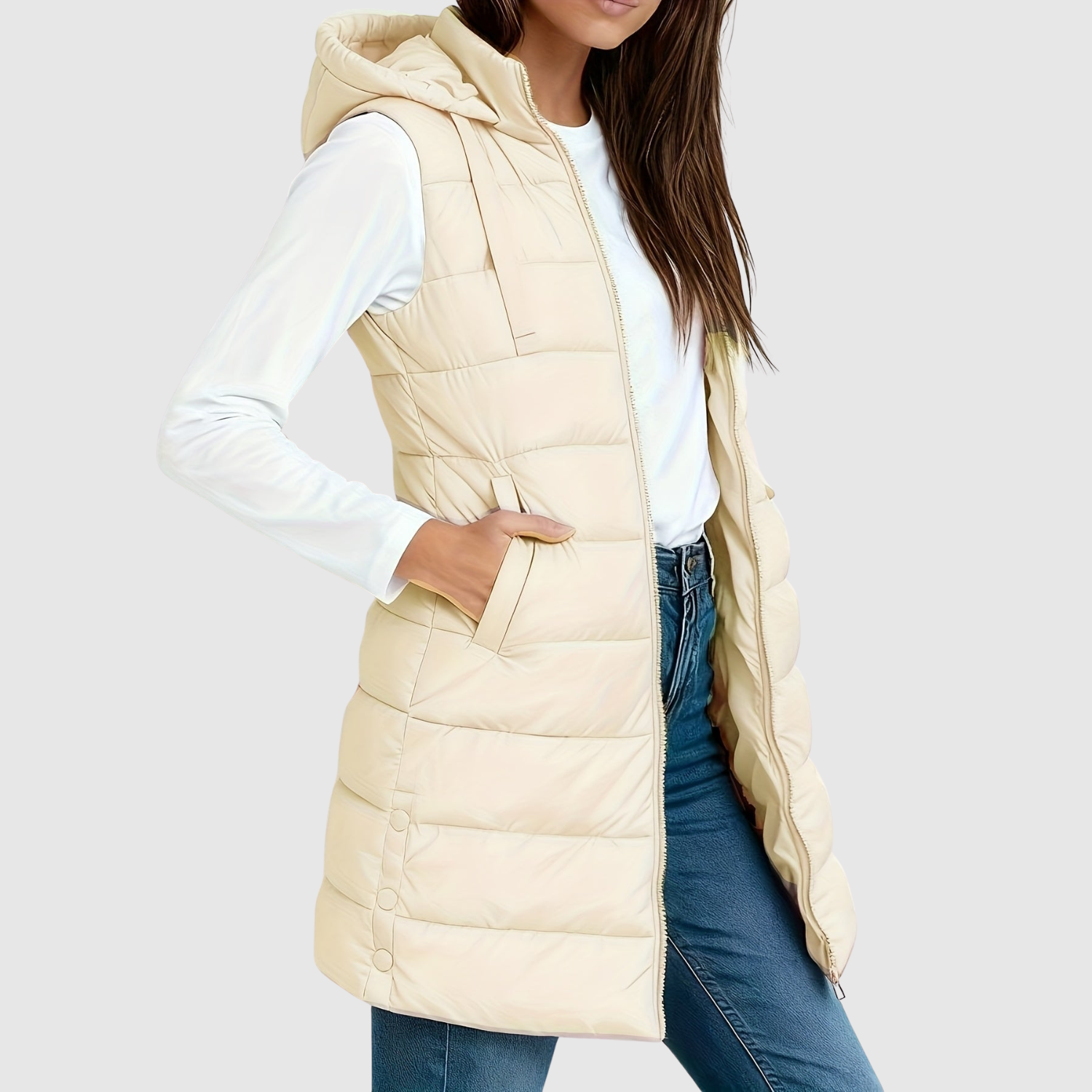 Jelena - Damska pikowana kamizelka