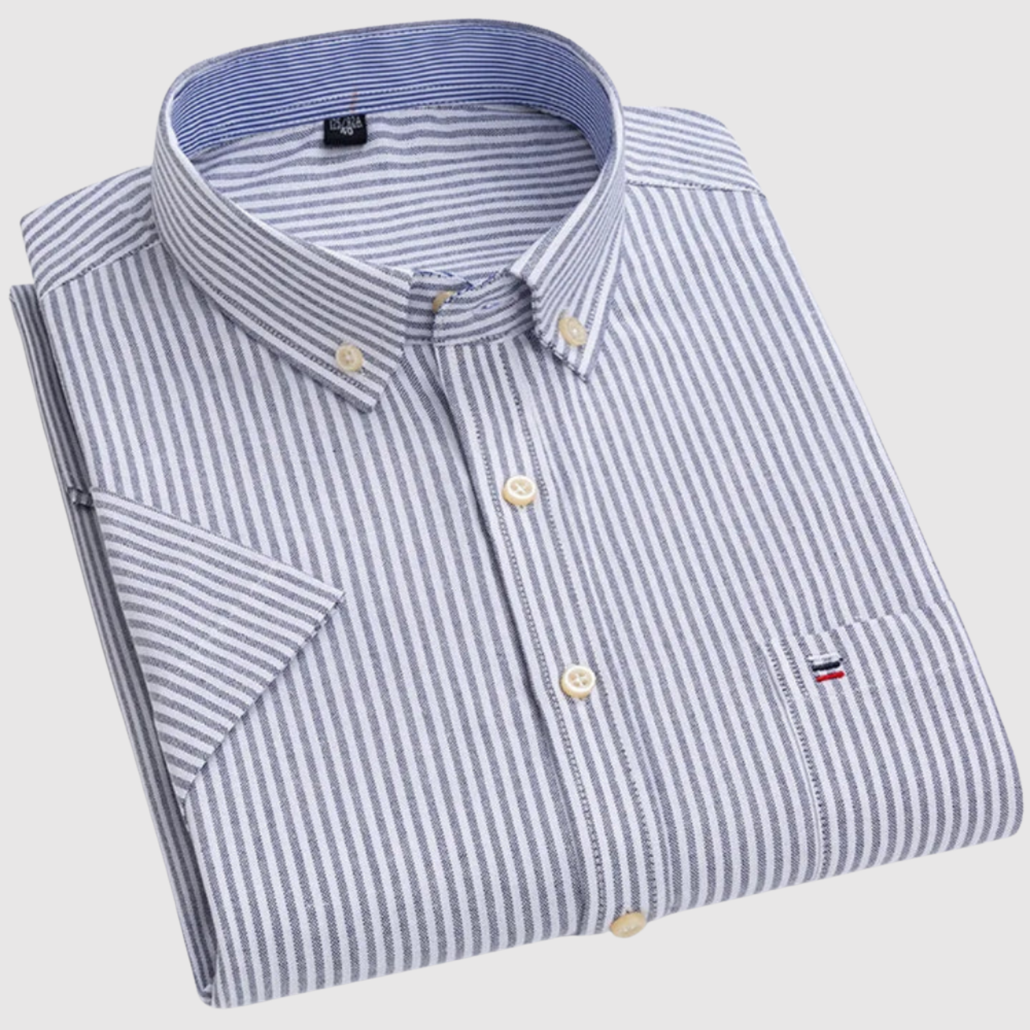 Adrian - Klasyczna koszula z nadrukiem z bawełny