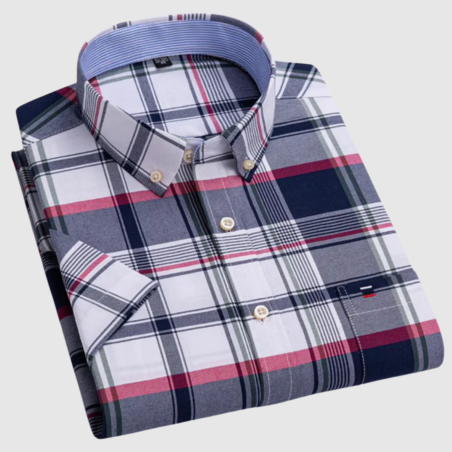 Adrian - Klasyczna koszula z nadrukiem z bawełny