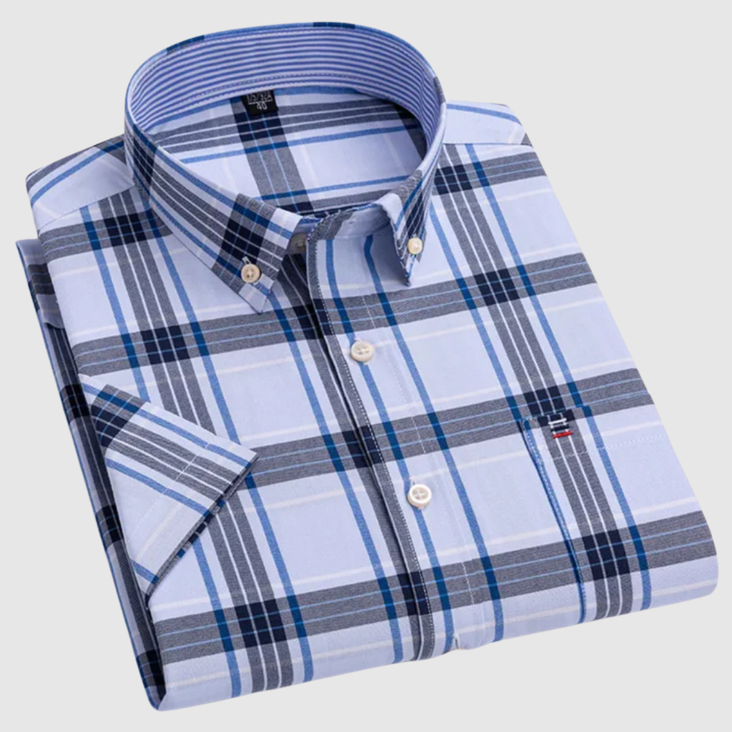 Adrian - Klasyczna koszula z nadrukiem z bawełny