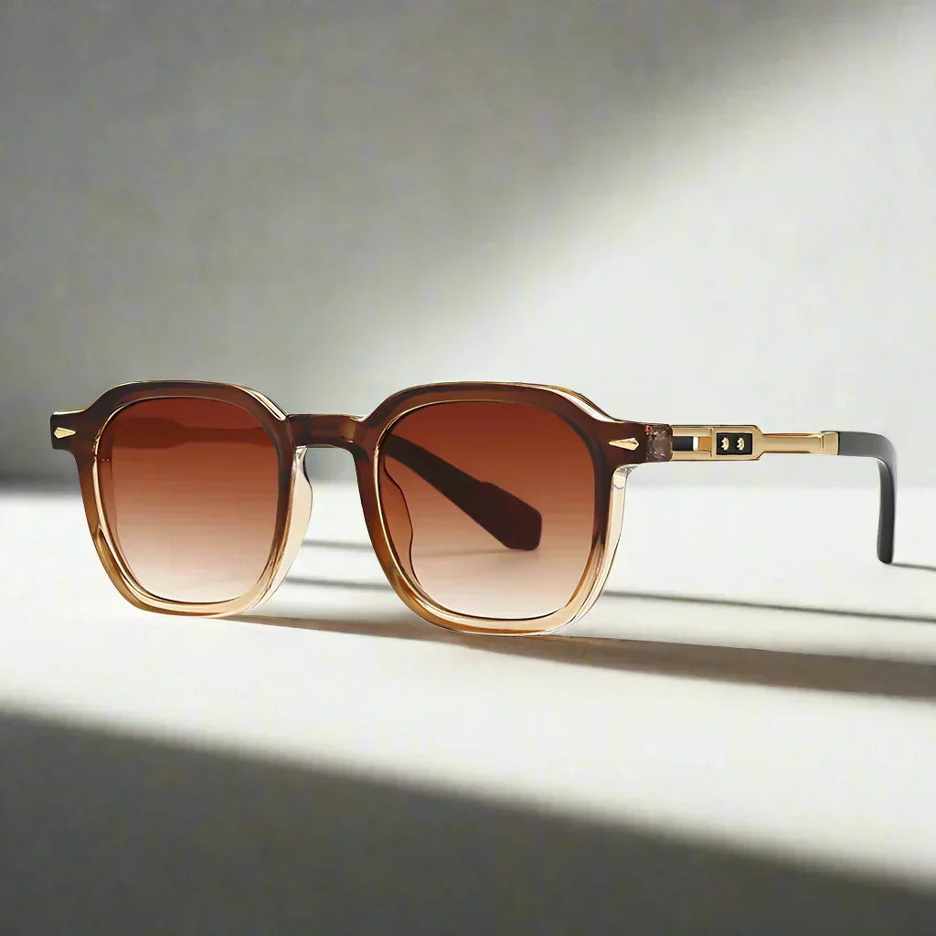 Alex – Kwadratowe okulary przeciwsłoneczne z luksusowymi detalami