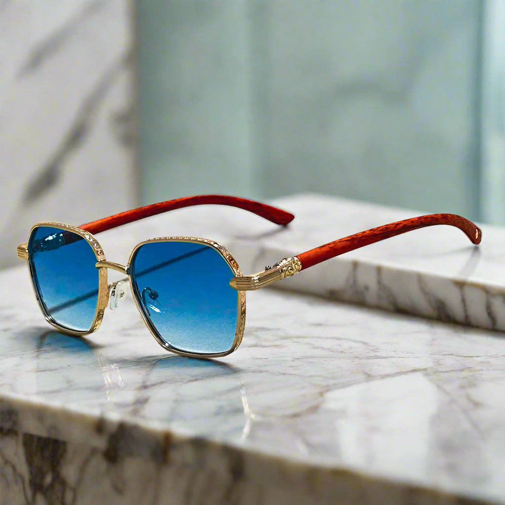 Alex – Kwadratowe okulary przeciwsłoneczne z elegancką oprawą