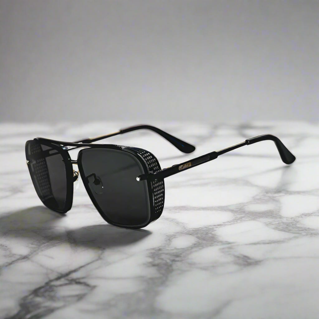 Alex – Okulary przeciwsłoneczne aviatorskie z metalową ramą