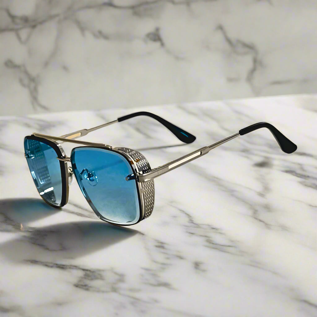 Alex – Okulary przeciwsłoneczne aviatorskie z metalową ramą