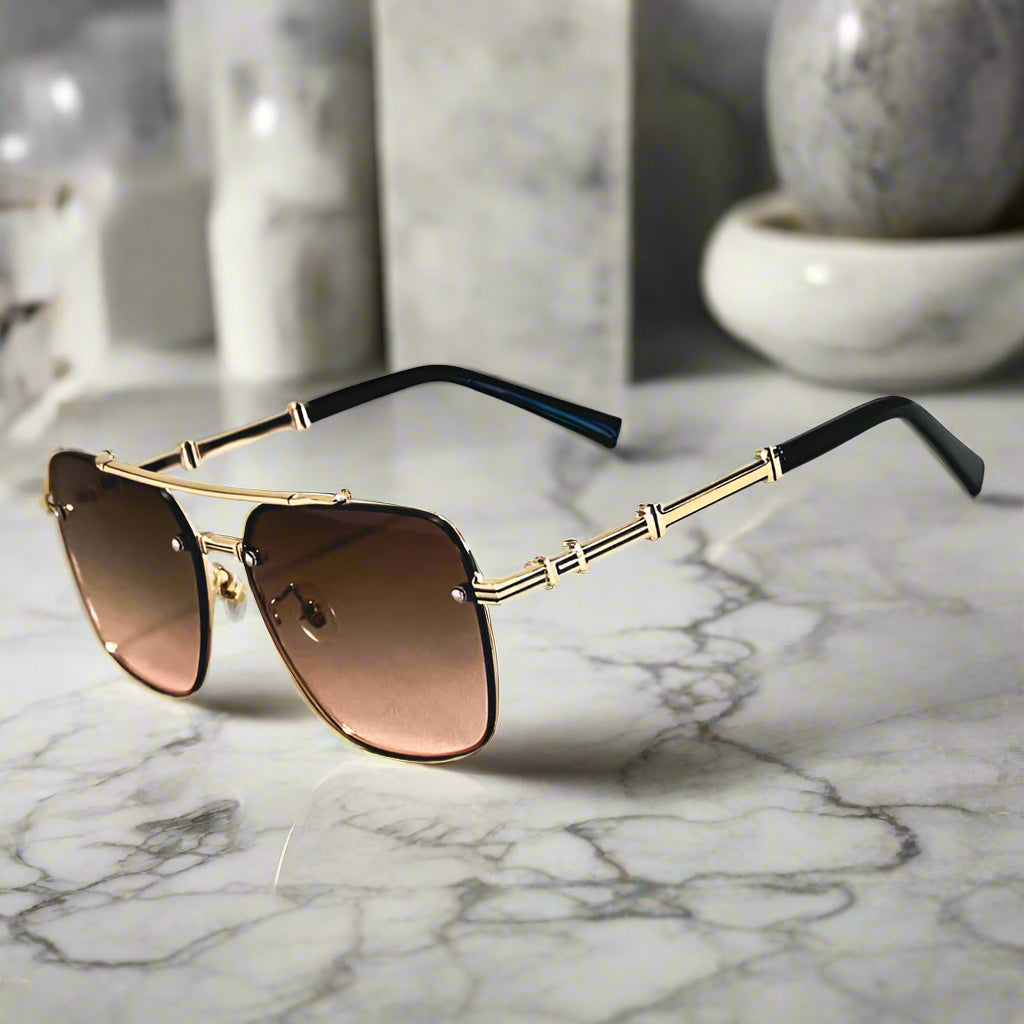 Alex – Okulary przeciwsłoneczne aviatorskie z klasycznymi detalami