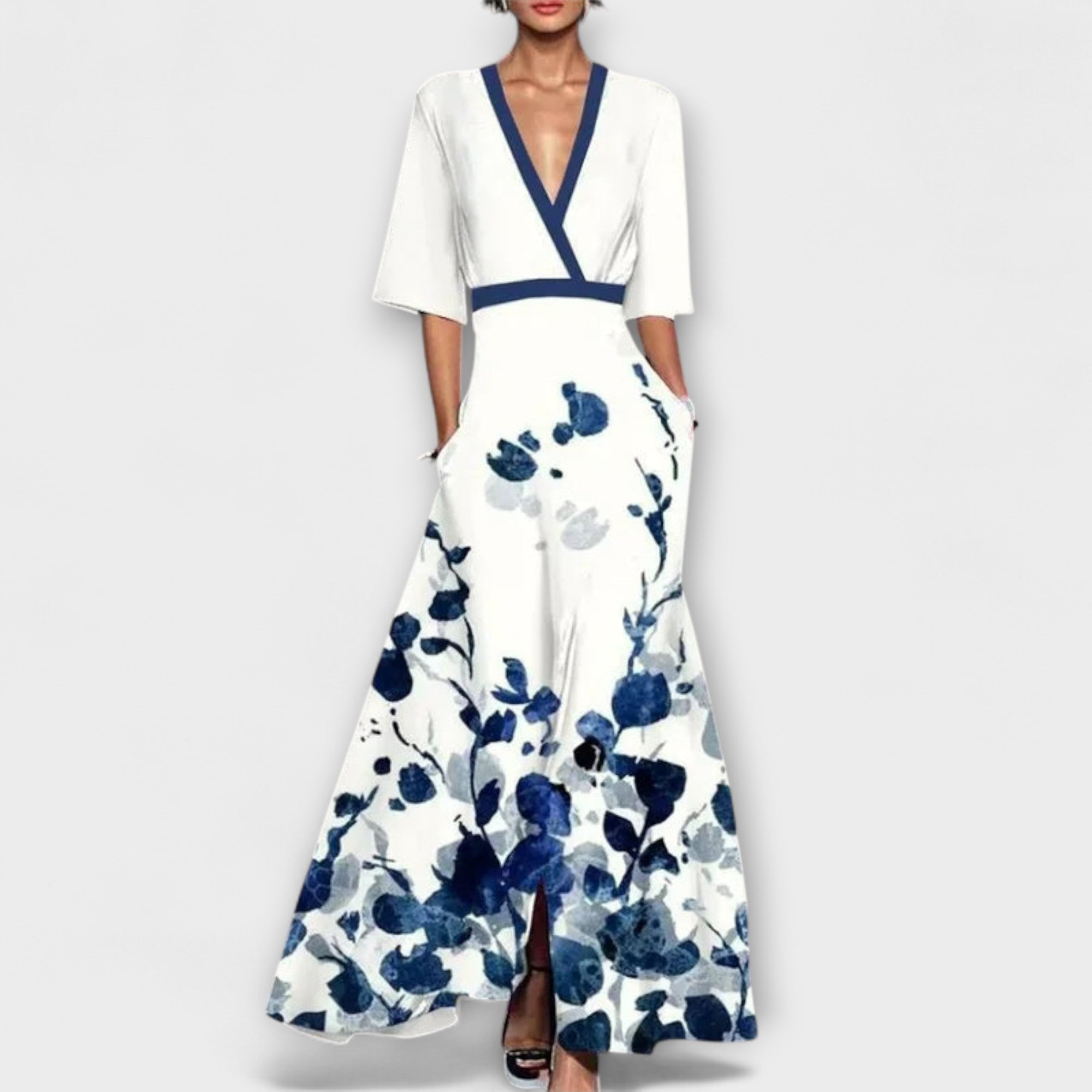 Eliška - Elegancka sukienka z unikalnymi rękawami